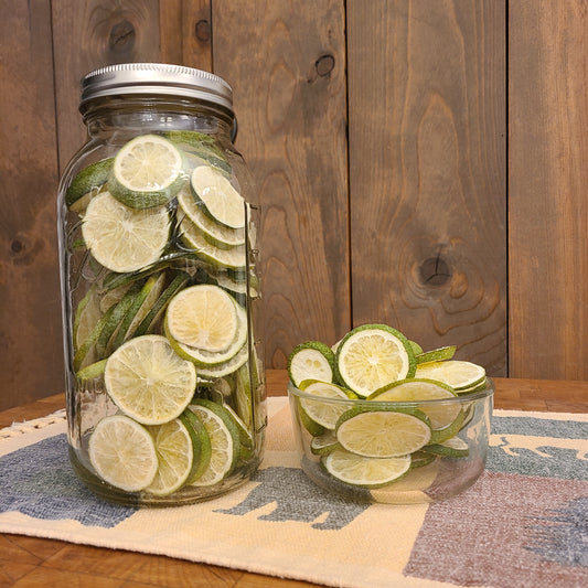 Case of 2 half gallon jars- Limes