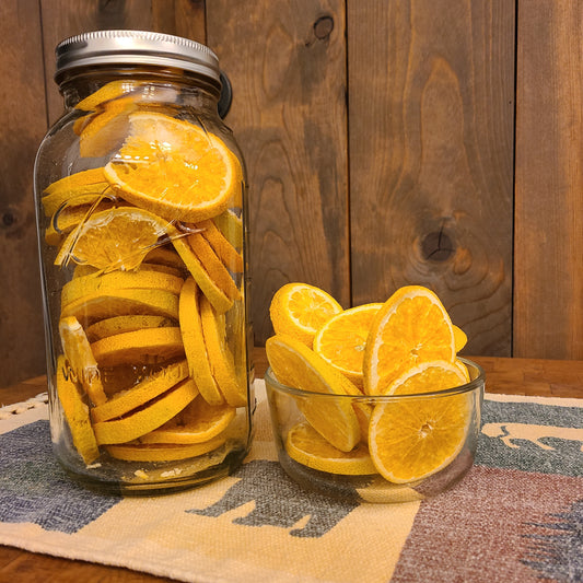 Case of 2 half gallon jars- Oranges