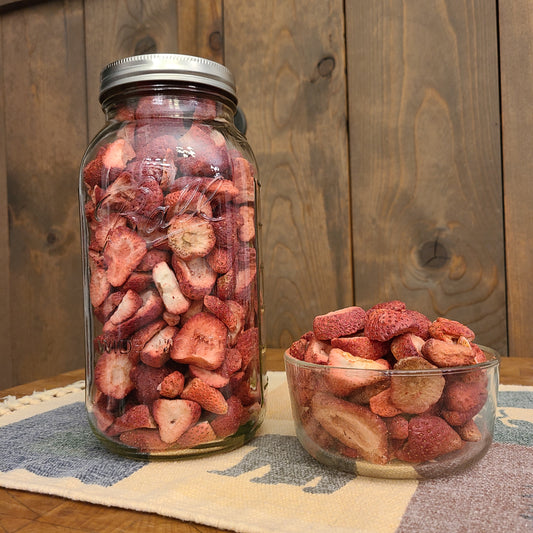 Case of 2 half gallon jars- Strawberries