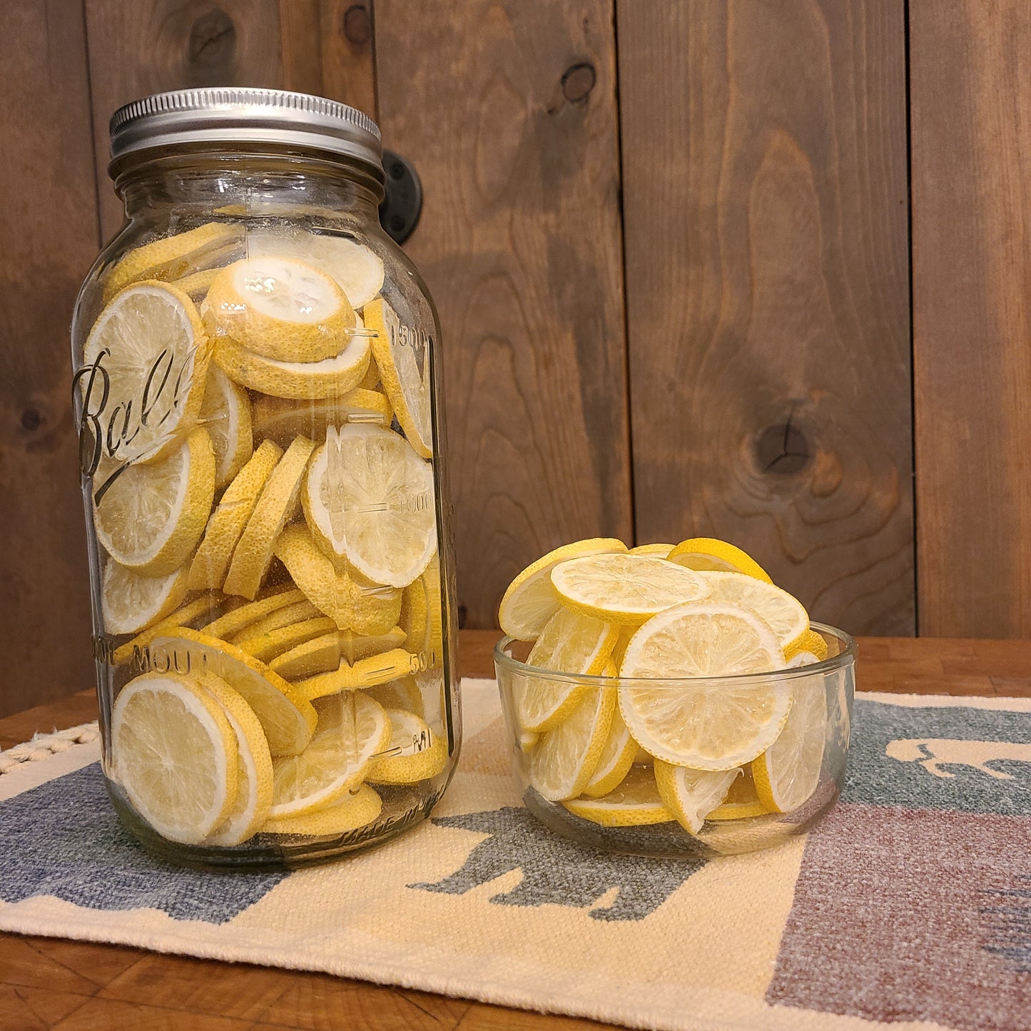 Case of 2 half gallon jars- Lemons